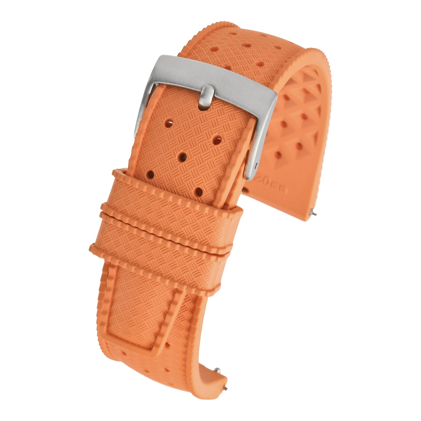 Perforated Basket Weave Watch Strap