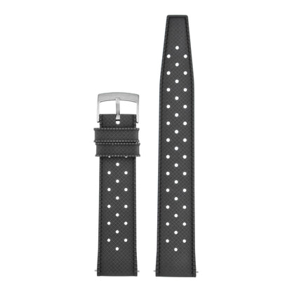 Perforated Basket Weave Watch Strap