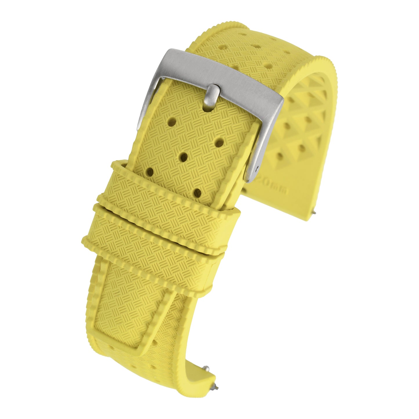 Perforated Basket Weave Watch Strap