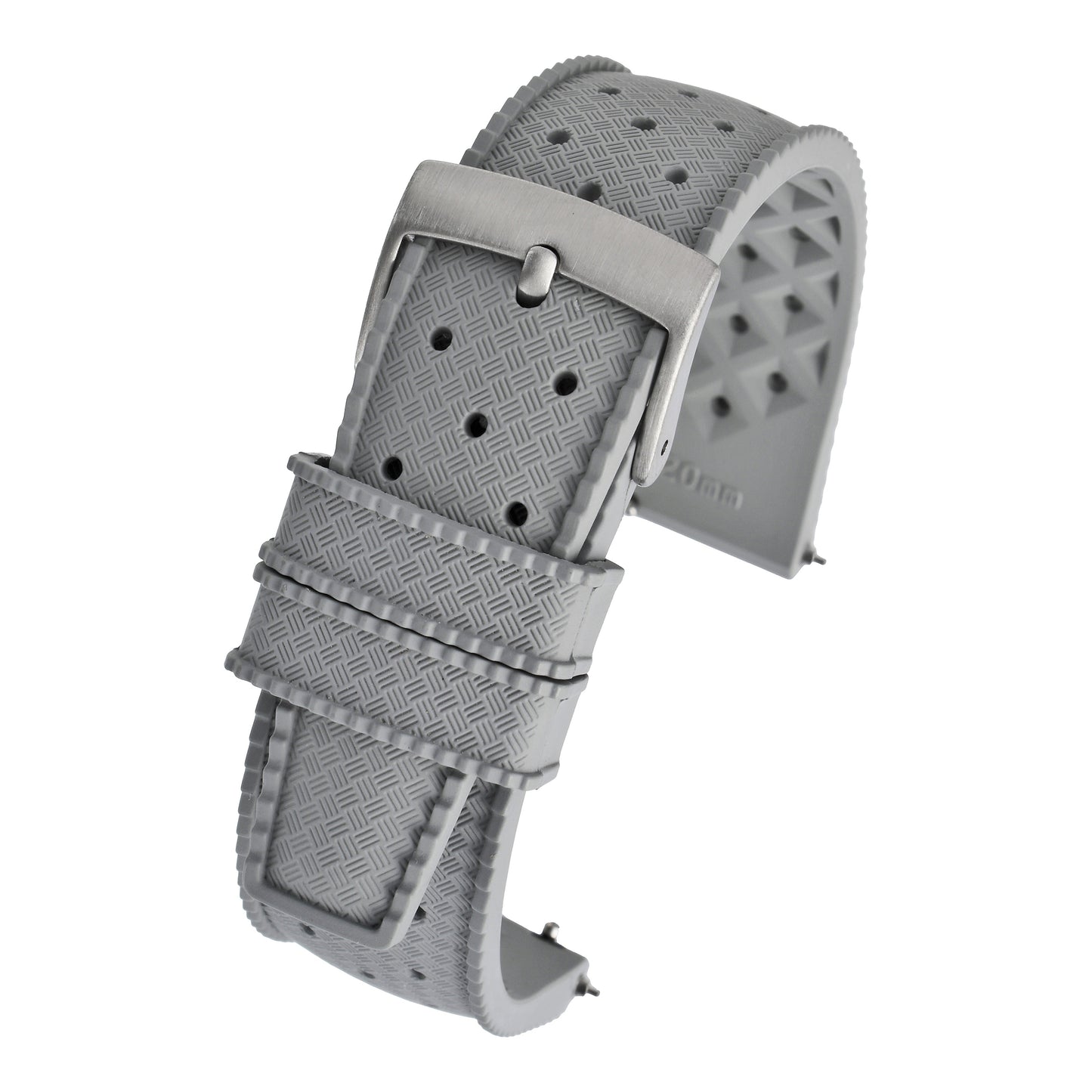 Perforated Basket Weave Watch Strap