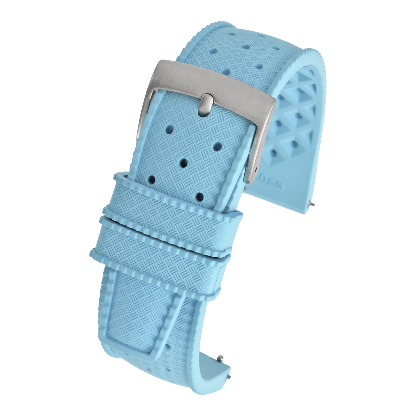 Perforated Basket Weave Watch Strap