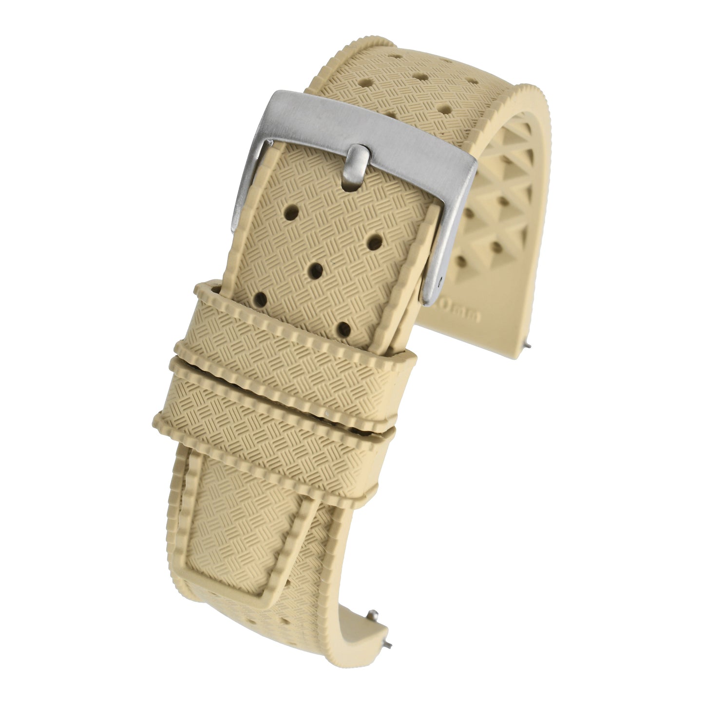Perforated Basket Weave Watch Strap