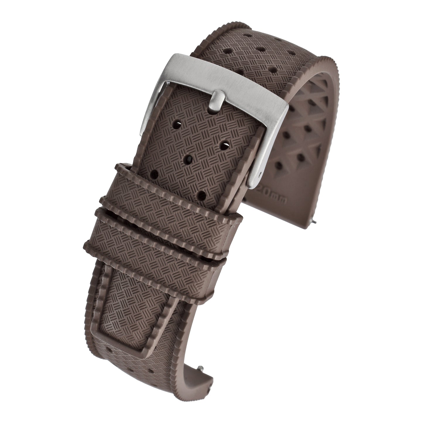 Perforated Basket Weave Watch Strap