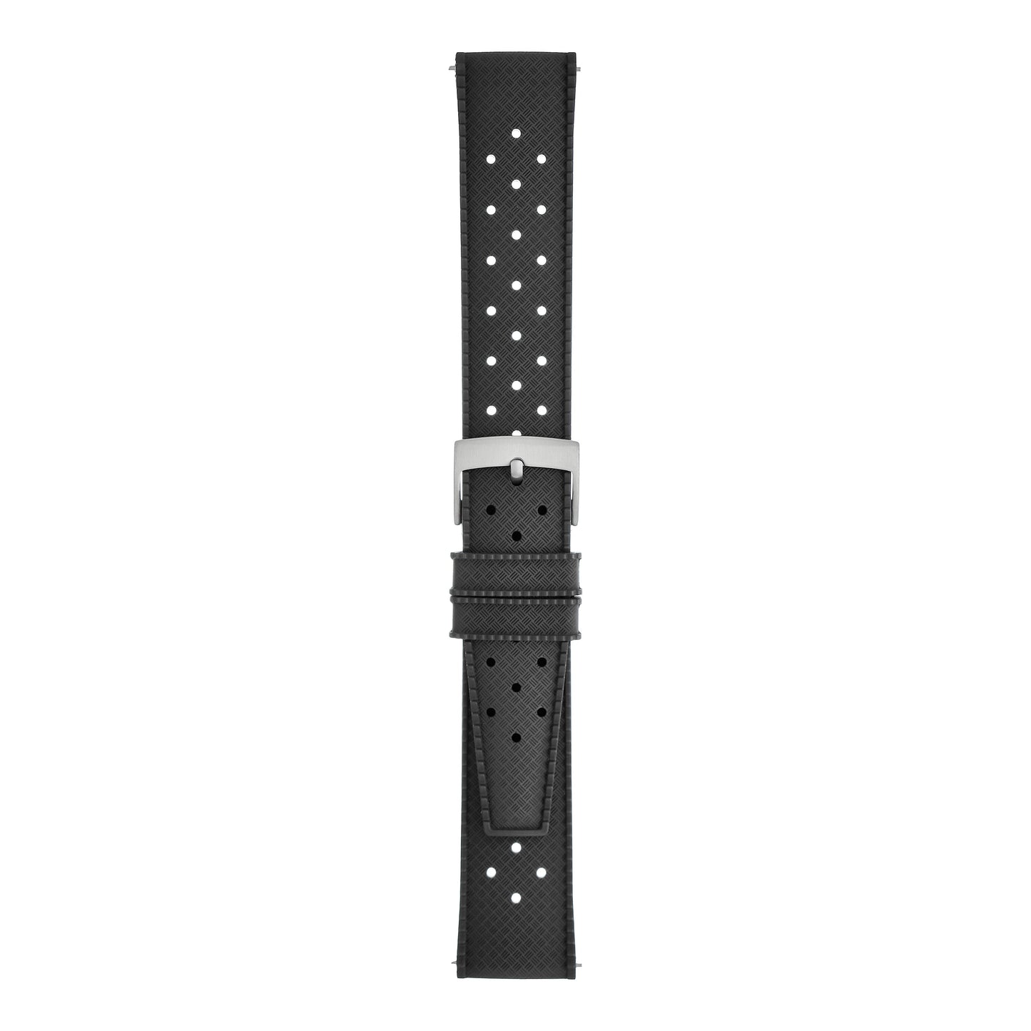 Perforated Basket Weave Watch Strap