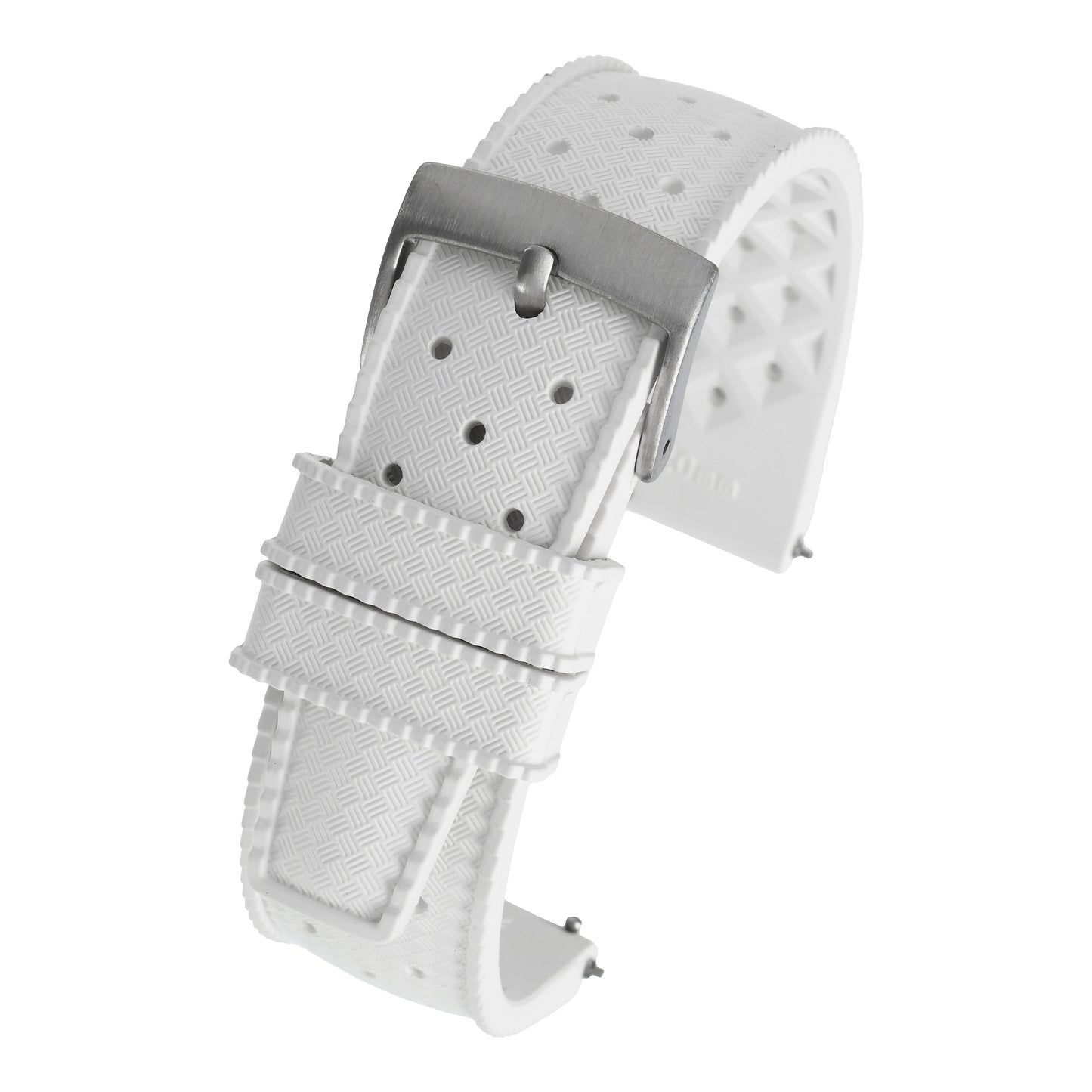 Perforated Basket Weave Watch Strap