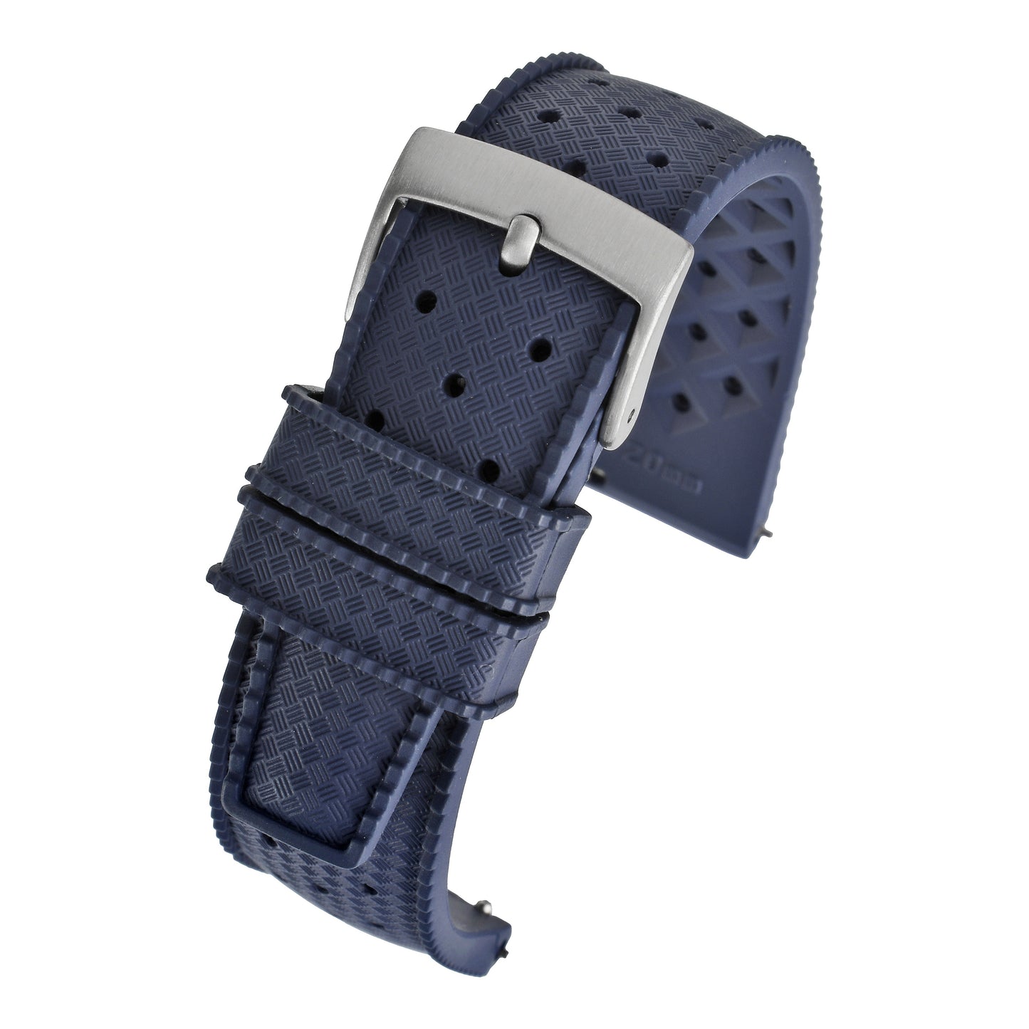 Perforated Basket Weave Watch Strap