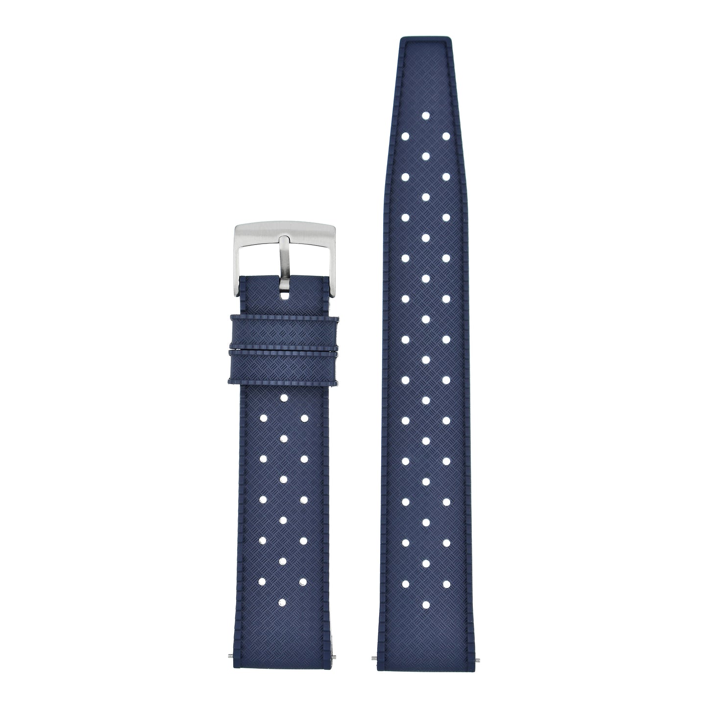 Perforated Basket Weave Watch Strap