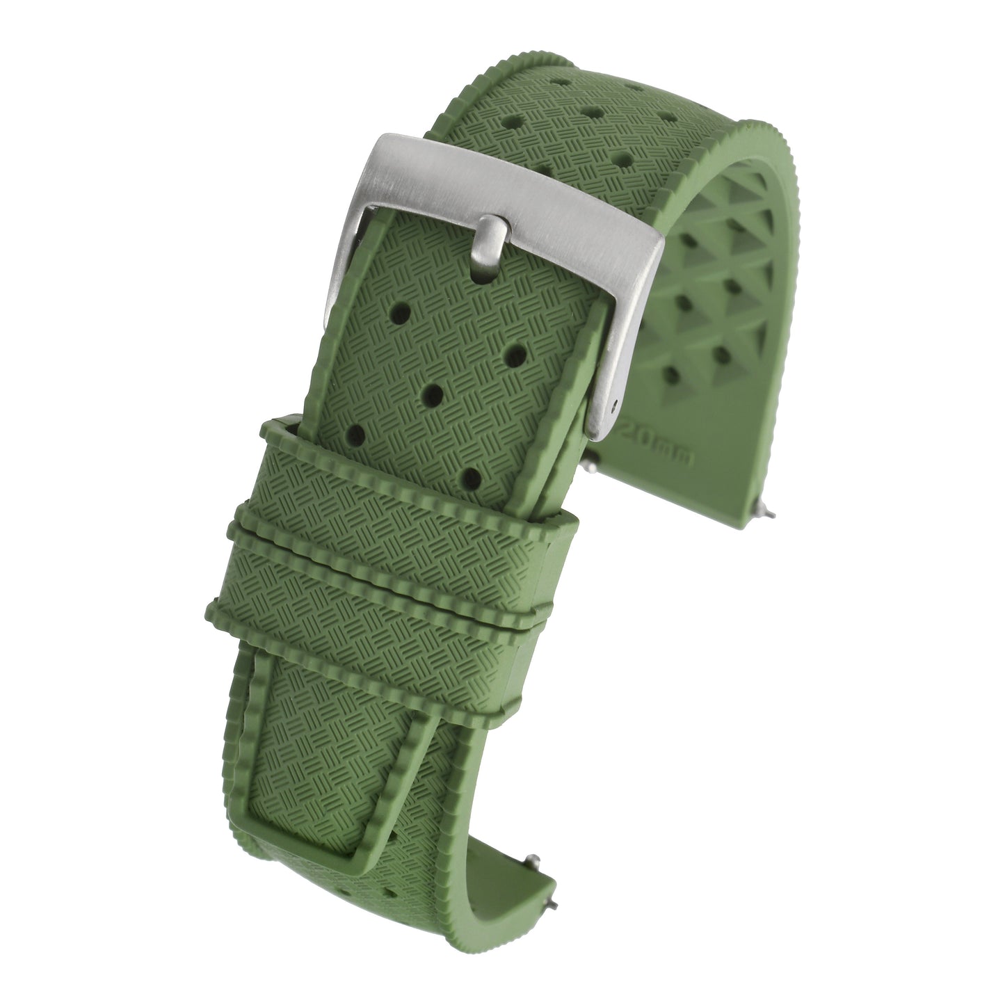 Perforated Basket Weave Watch Strap