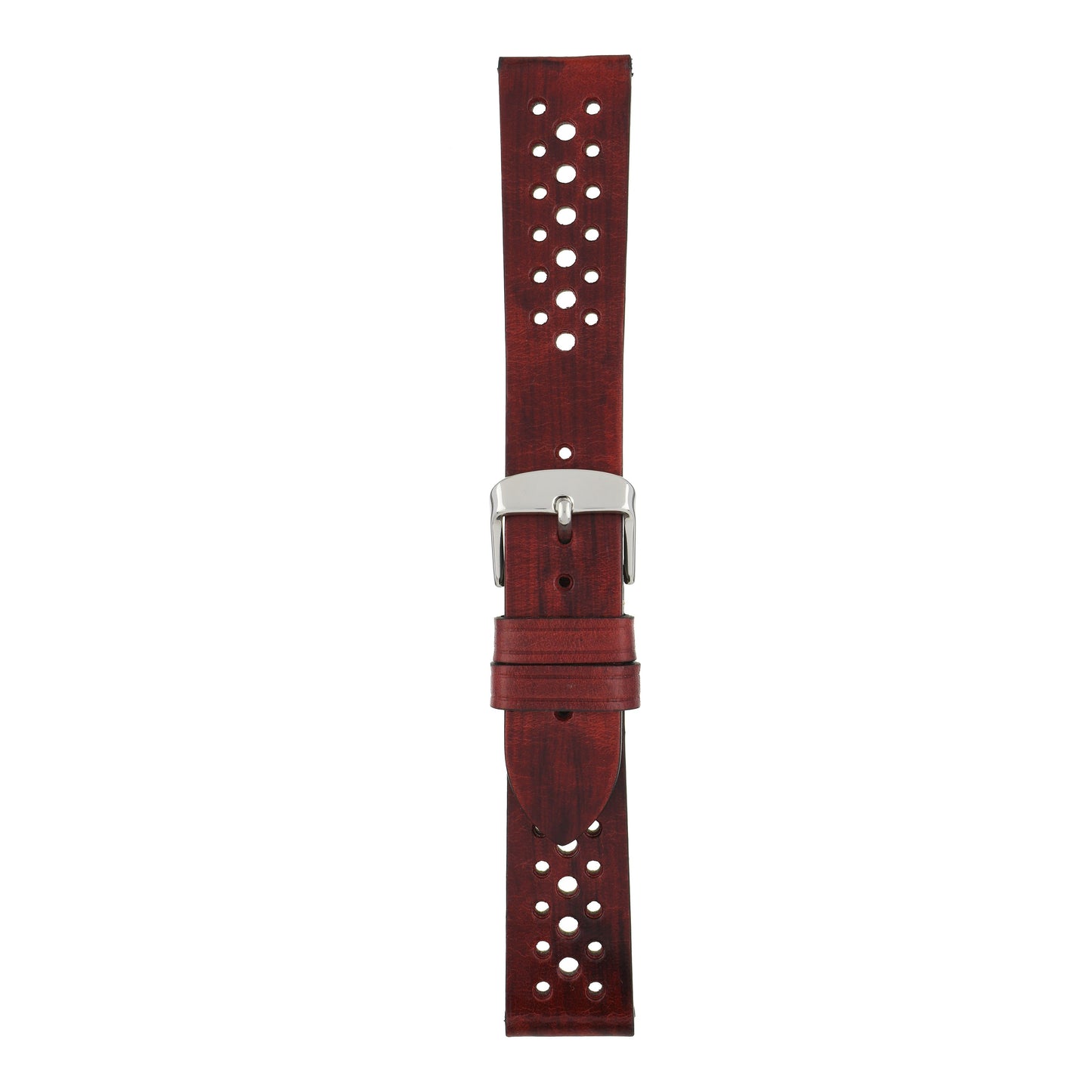Perforated Hand Finished Leather Watch Strap