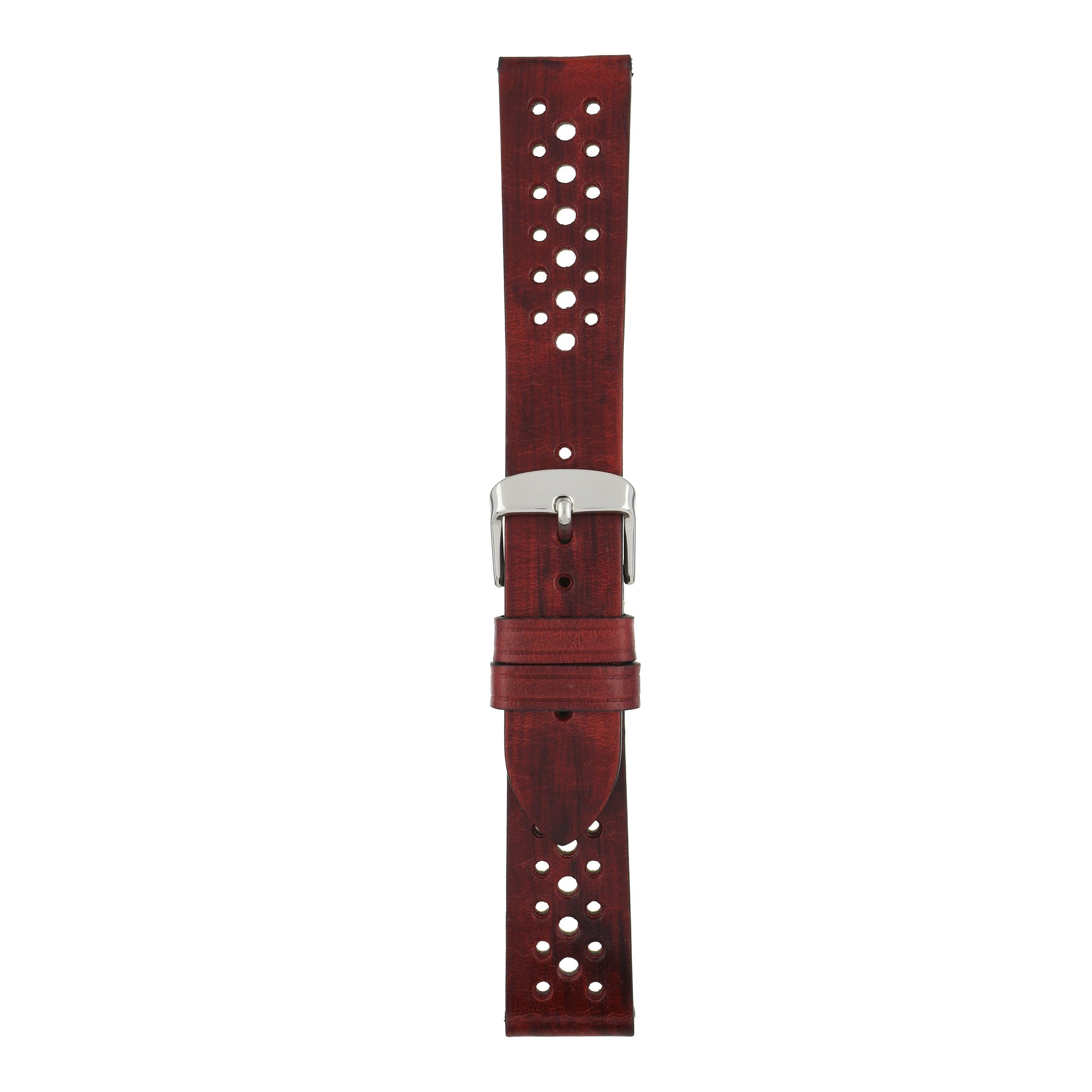 Perforated Hand Finished Leather Watch Strap