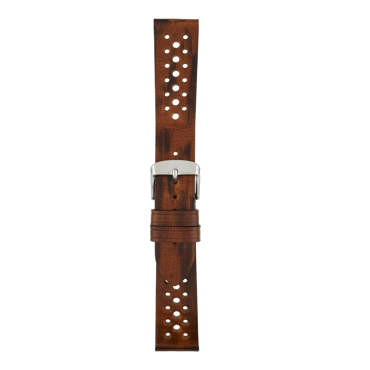 Perforated Hand Finished Leather Watch Strap