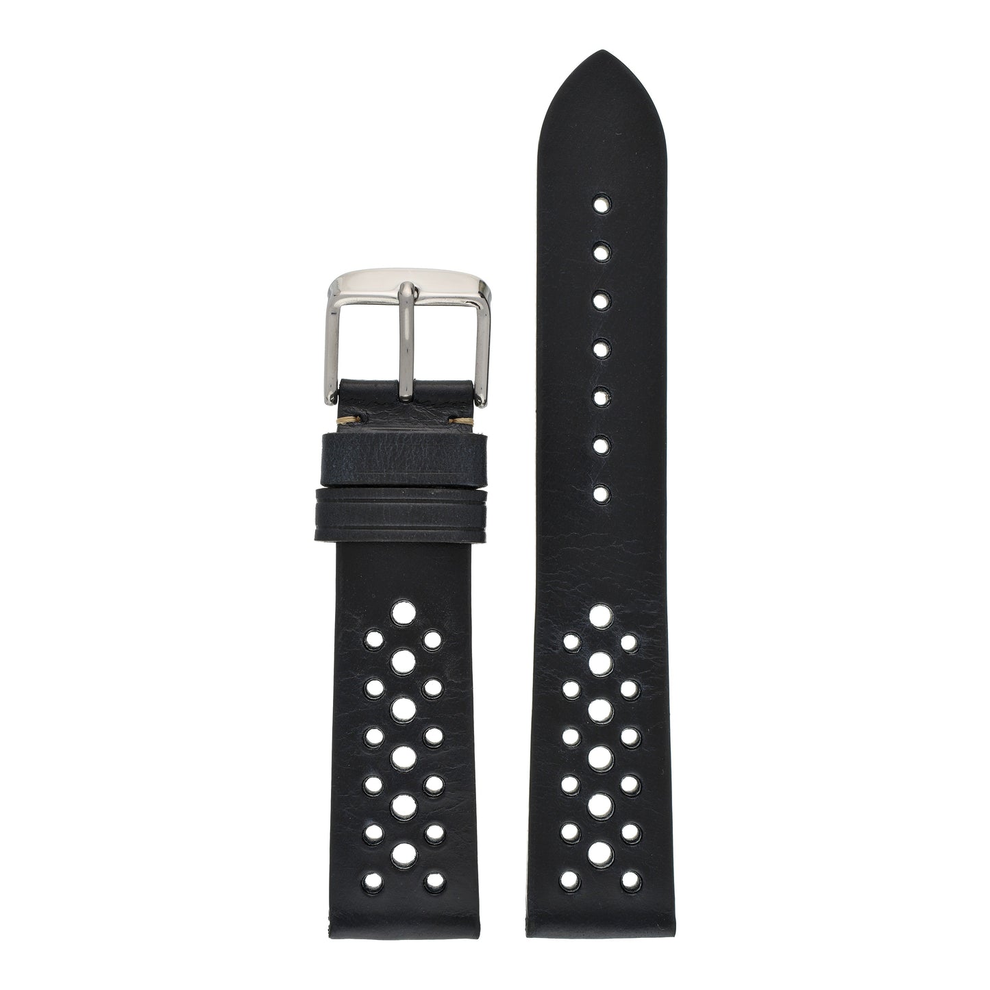 Perforated Hand Finished Leather Watch Strap