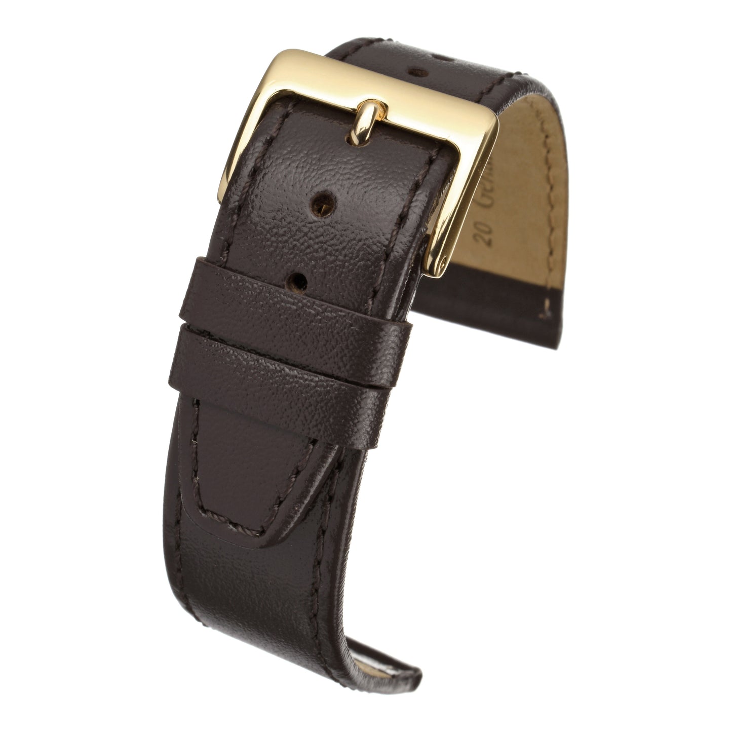 Plain Stitched Calf Leather Watch Strap (8mm-22mm)