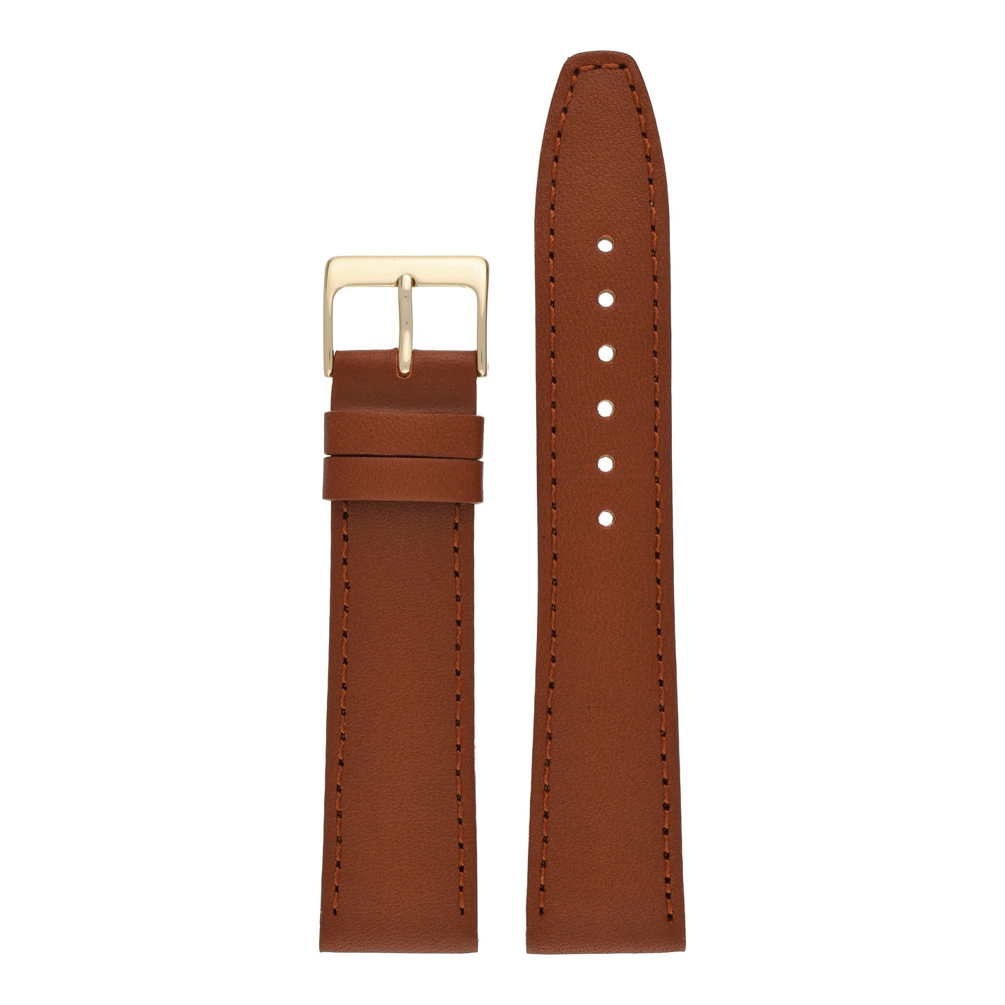Plain Stitched Calf Leather Watch Strap (8mm-22mm)
