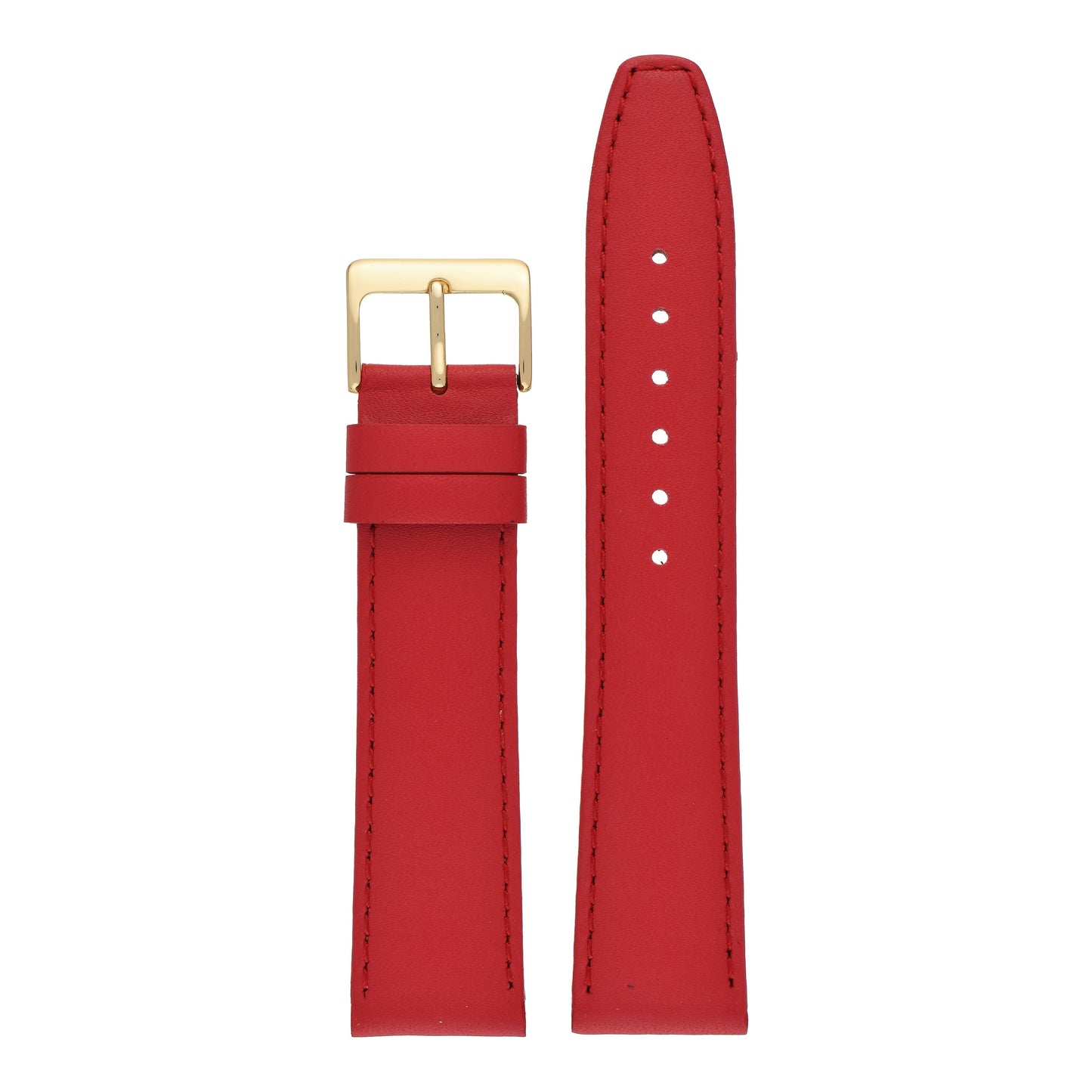 Plain Stitched Calf Leather Watch Strap (8mm-22mm)