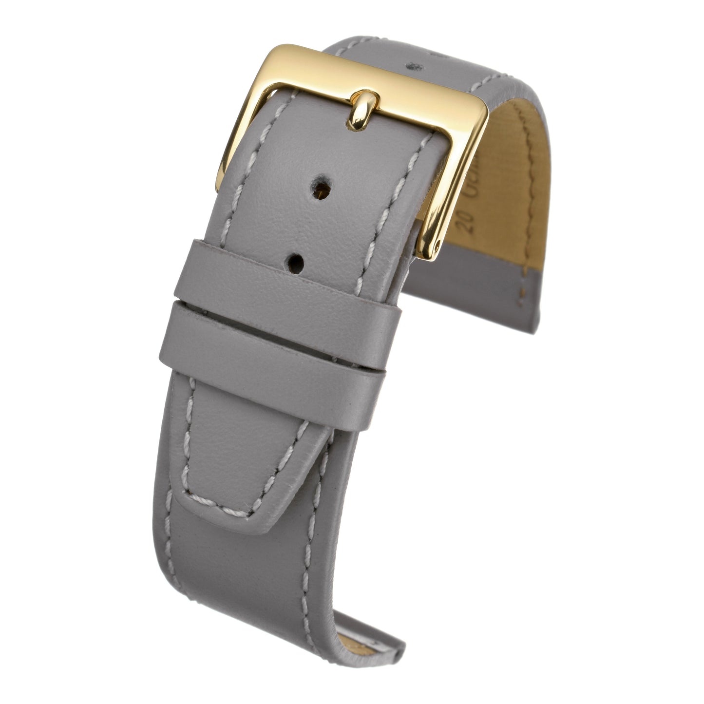 Plain Stitched Calf Leather Watch Strap (8mm-22mm)