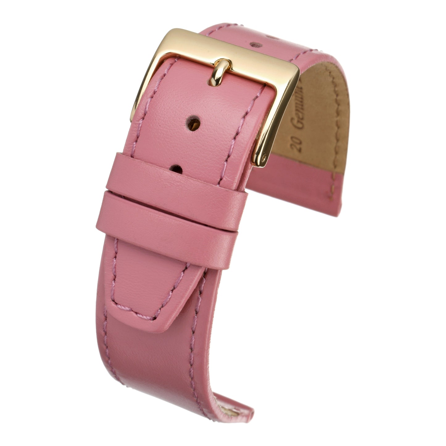 Plain Stitched Calf Leather Watch Strap (8mm-22mm)