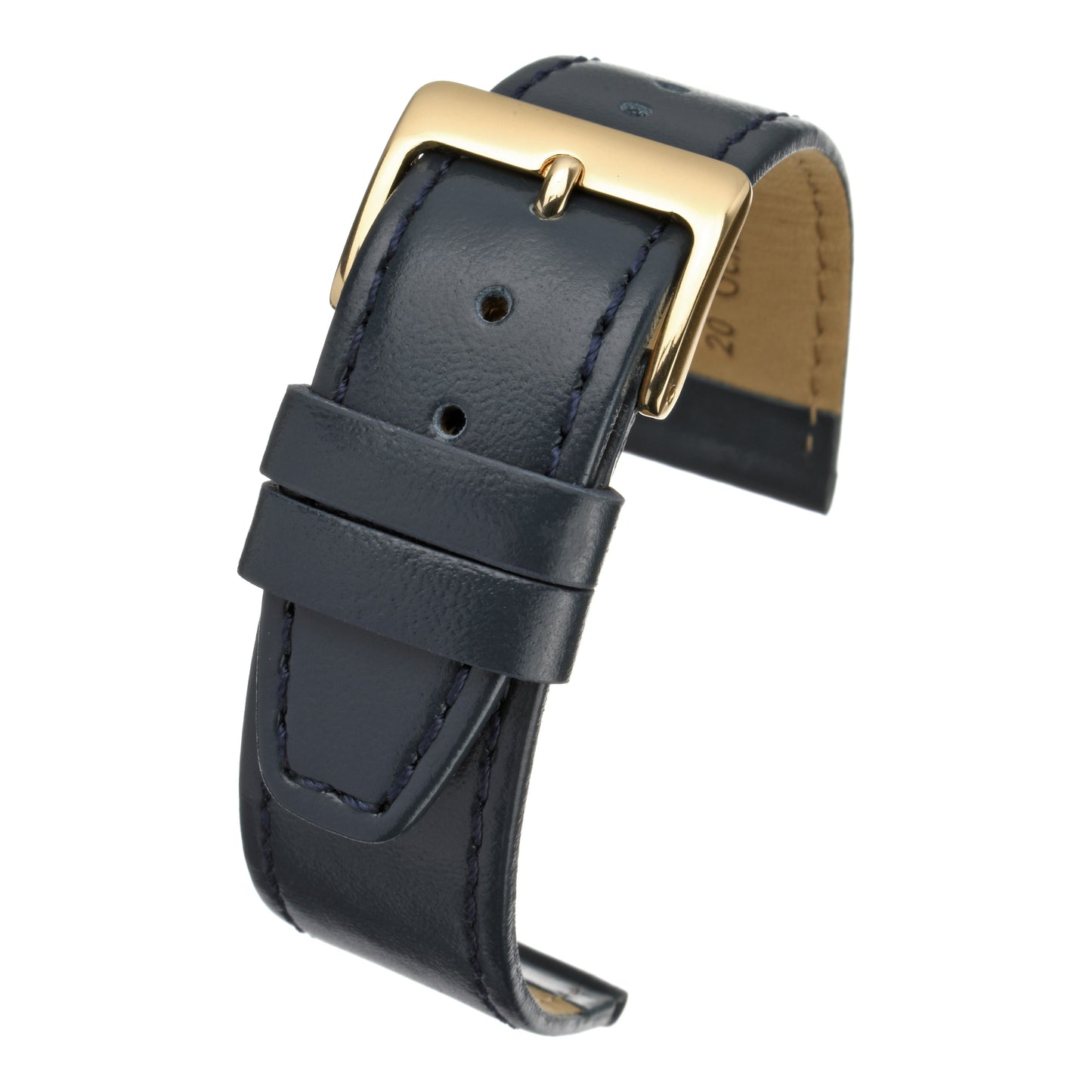 Plain Stitched Calf Leather Watch Strap (8mm-22mm)