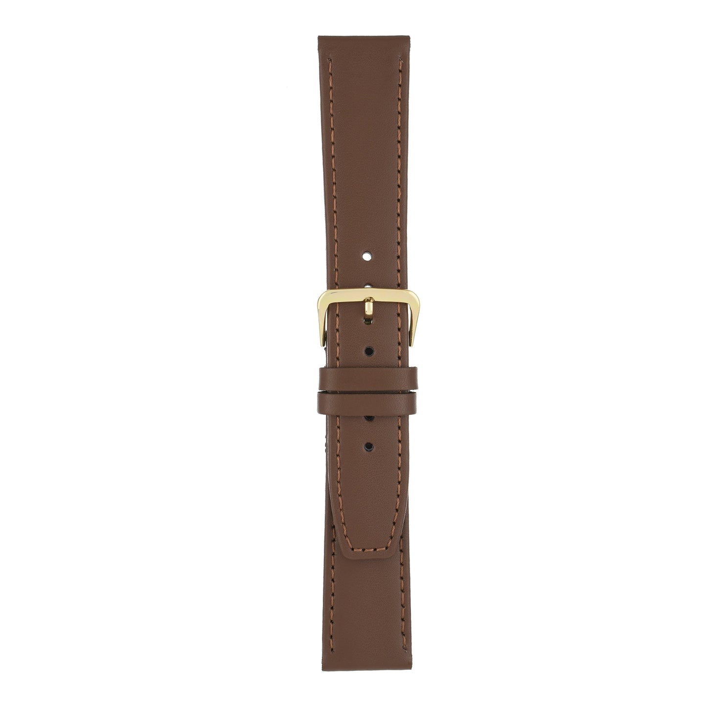 Plain Stitched Square End Leather Watch Strap (8mm-22mm)