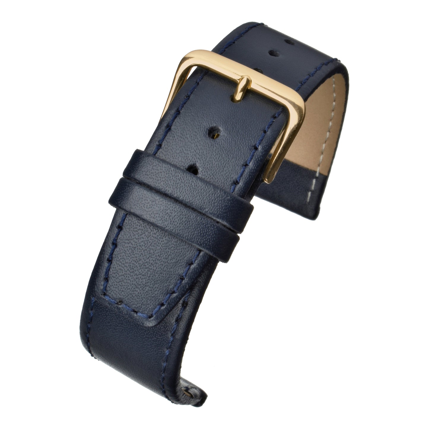 Plain Stitched Square End Leather Watch Strap (8mm-22mm)