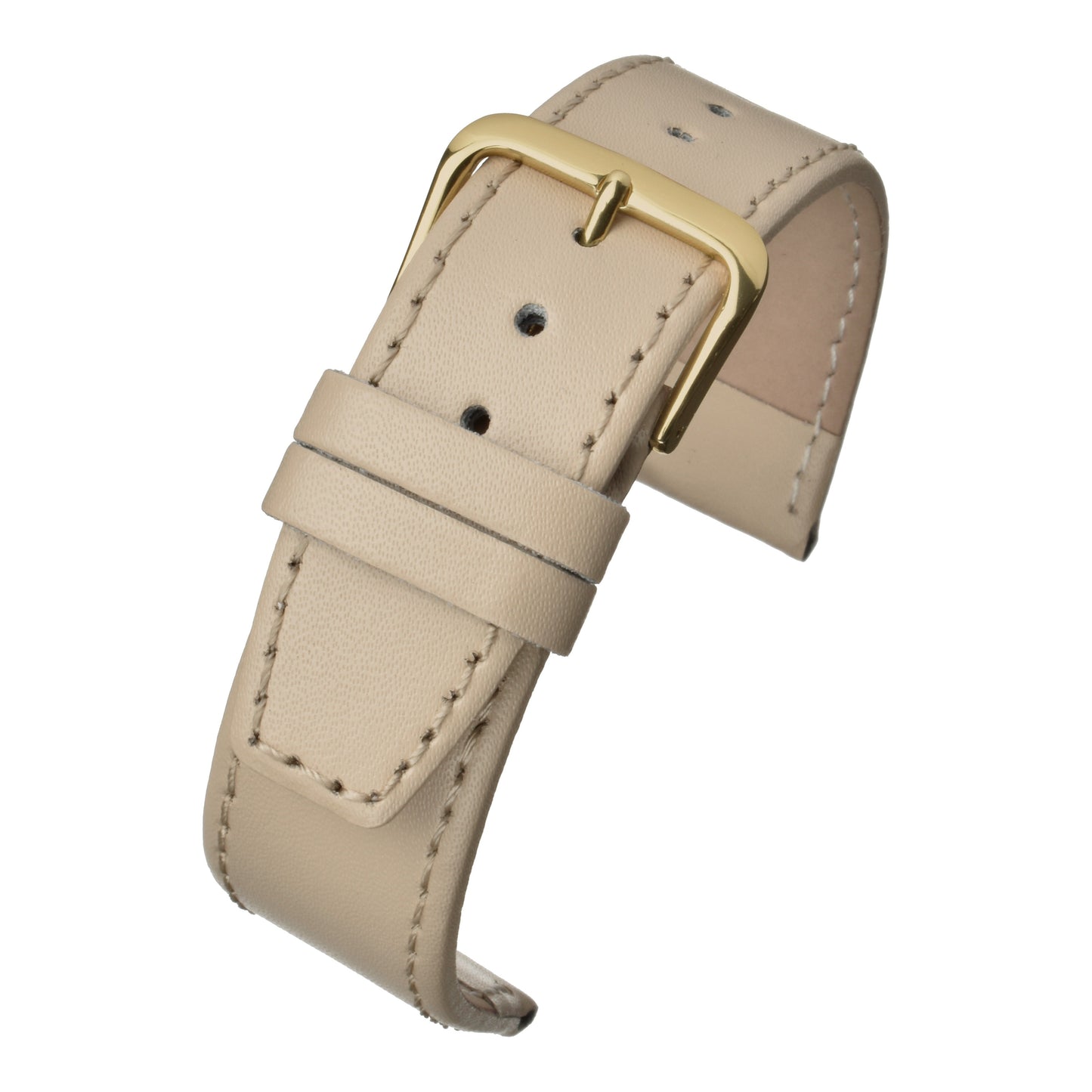 Plain Stitched Square End Leather Watch Strap (8mm-22mm)