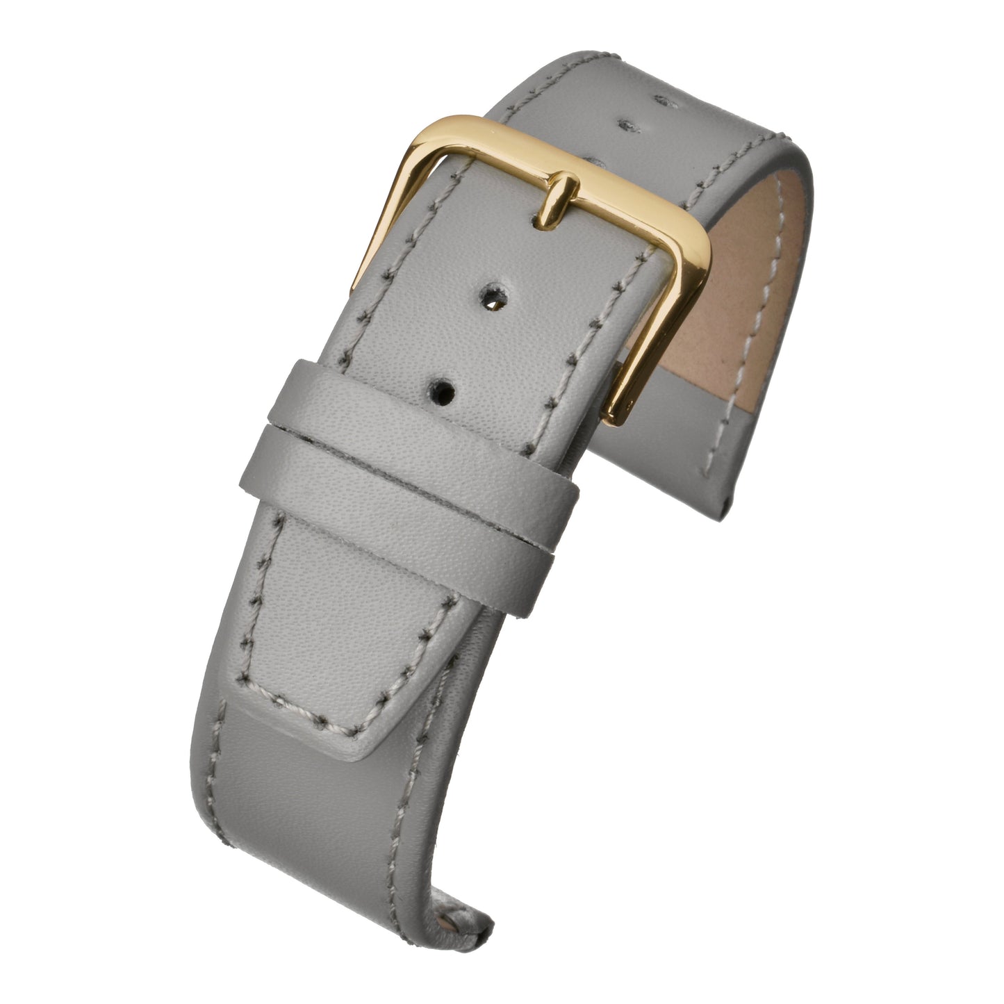 Plain Stitched Square End Leather Watch Strap (8mm-22mm)