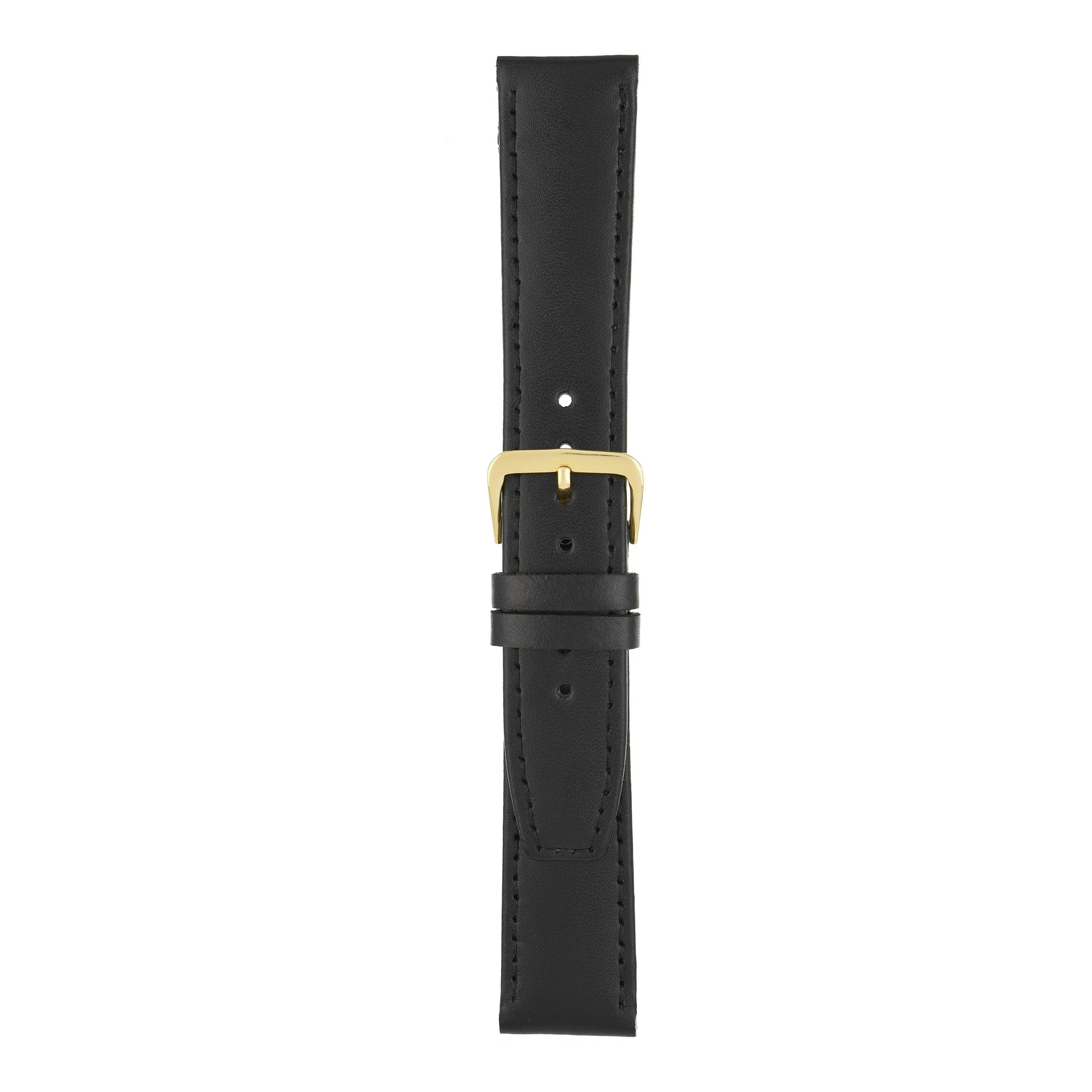 Plain Stitched Square End Leather Watch Strap (8mm-22mm)