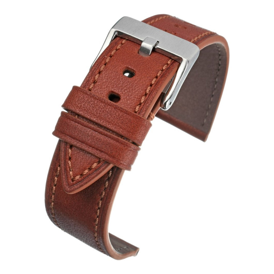 Premium Italian Stitch Leather Watch Strap