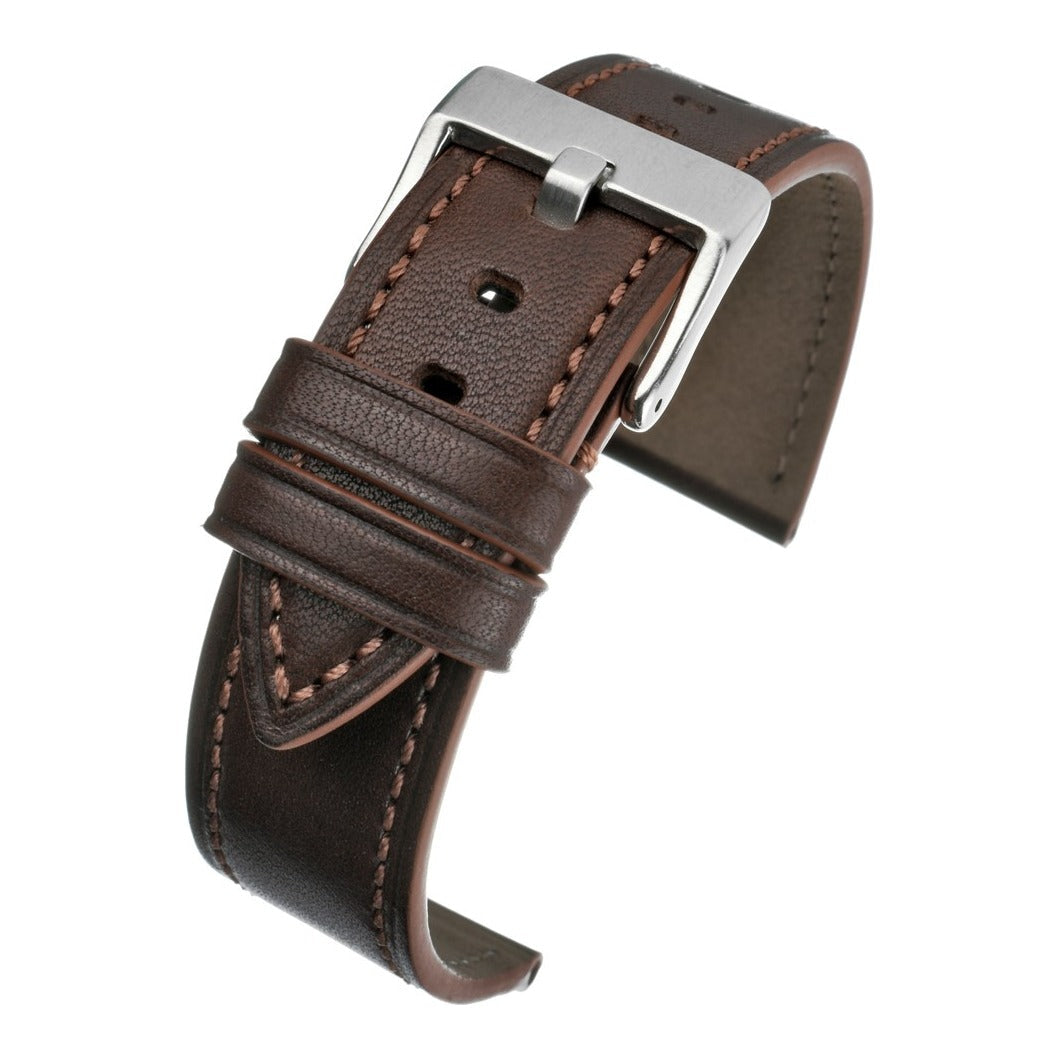 Premium Italian Stitch Leather Watch Strap