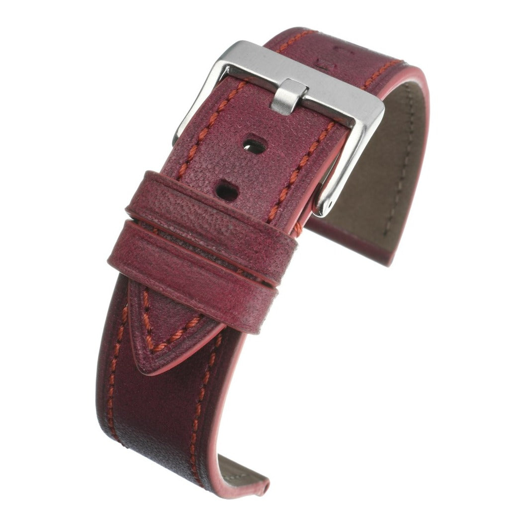 Premium Italian Stitch Leather Watch Strap