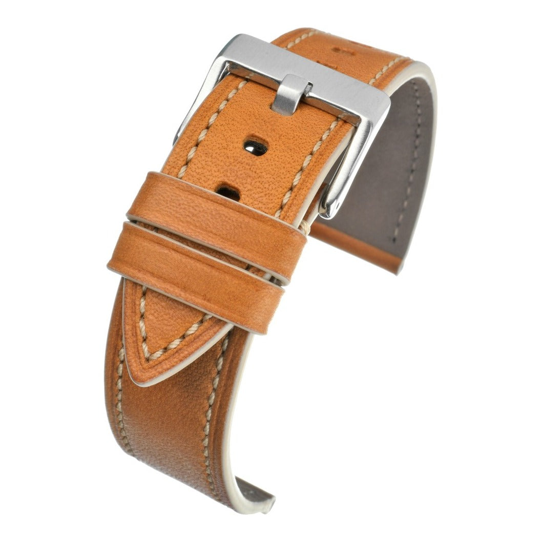 Premium Italian Stitch Leather Watch Strap