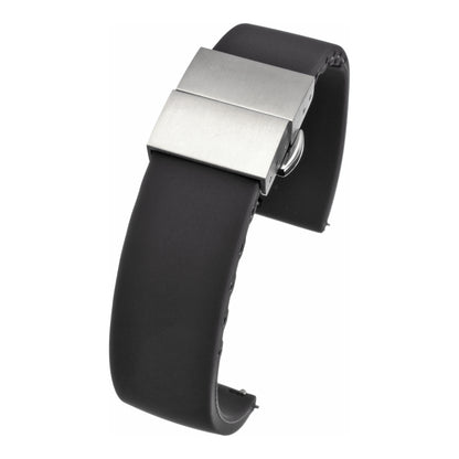 Premium Silicone Centre Clasp Watch Strap