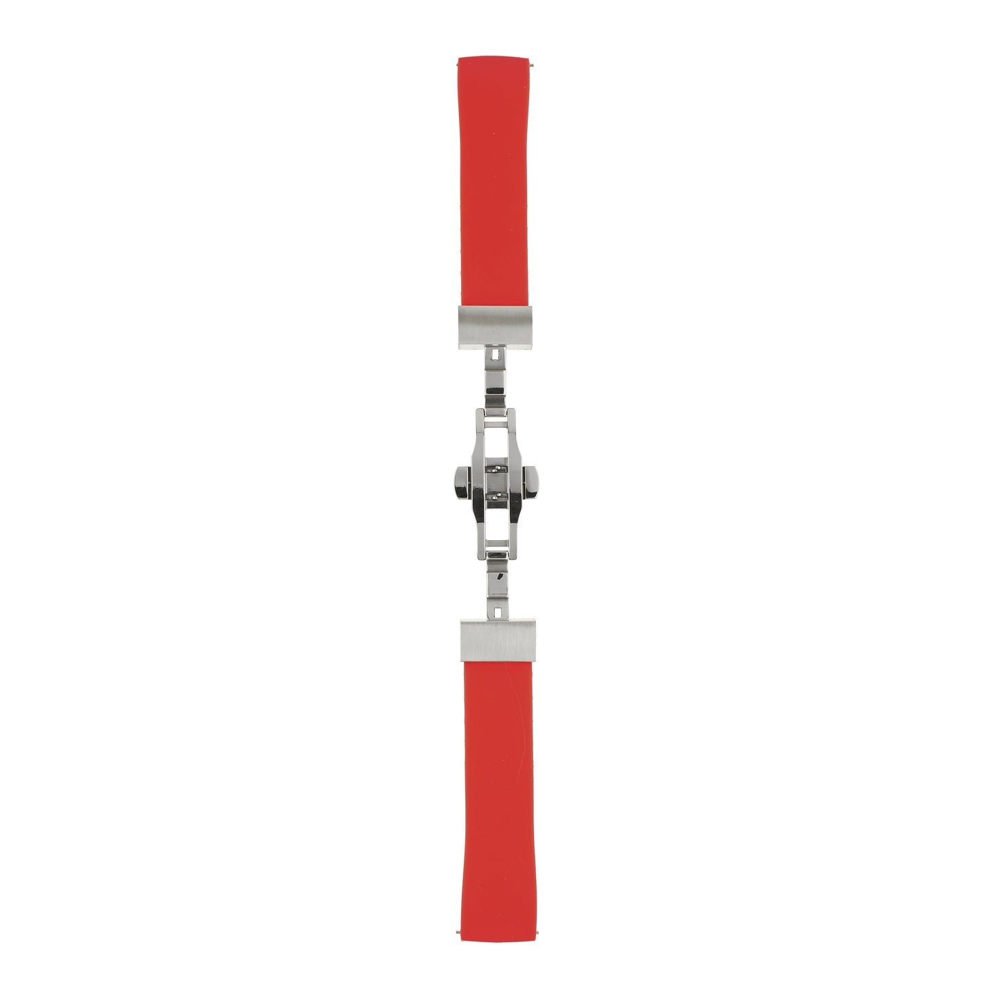 Premium Silicone Centre Clasp Watch Strap