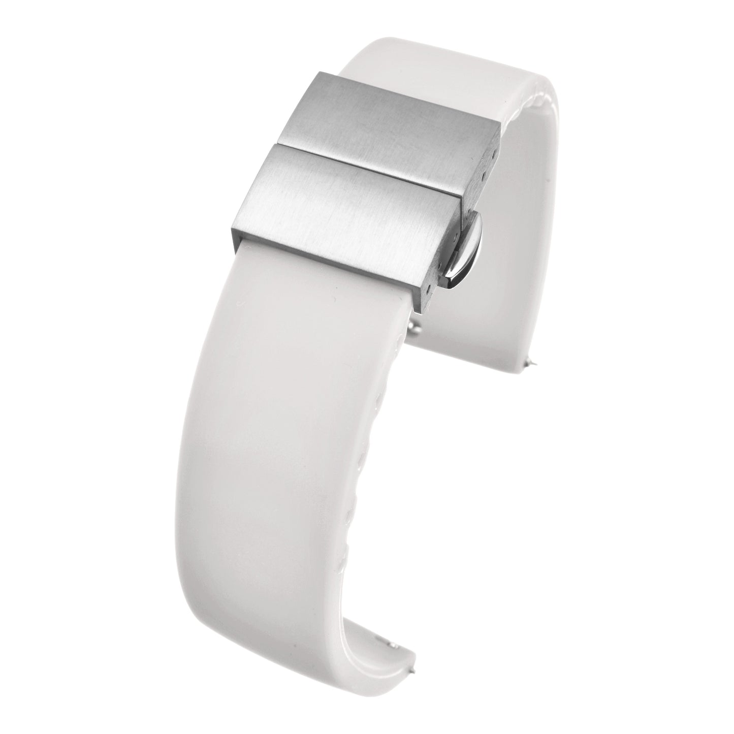 Premium Silicone Centre Clasp Watch Strap