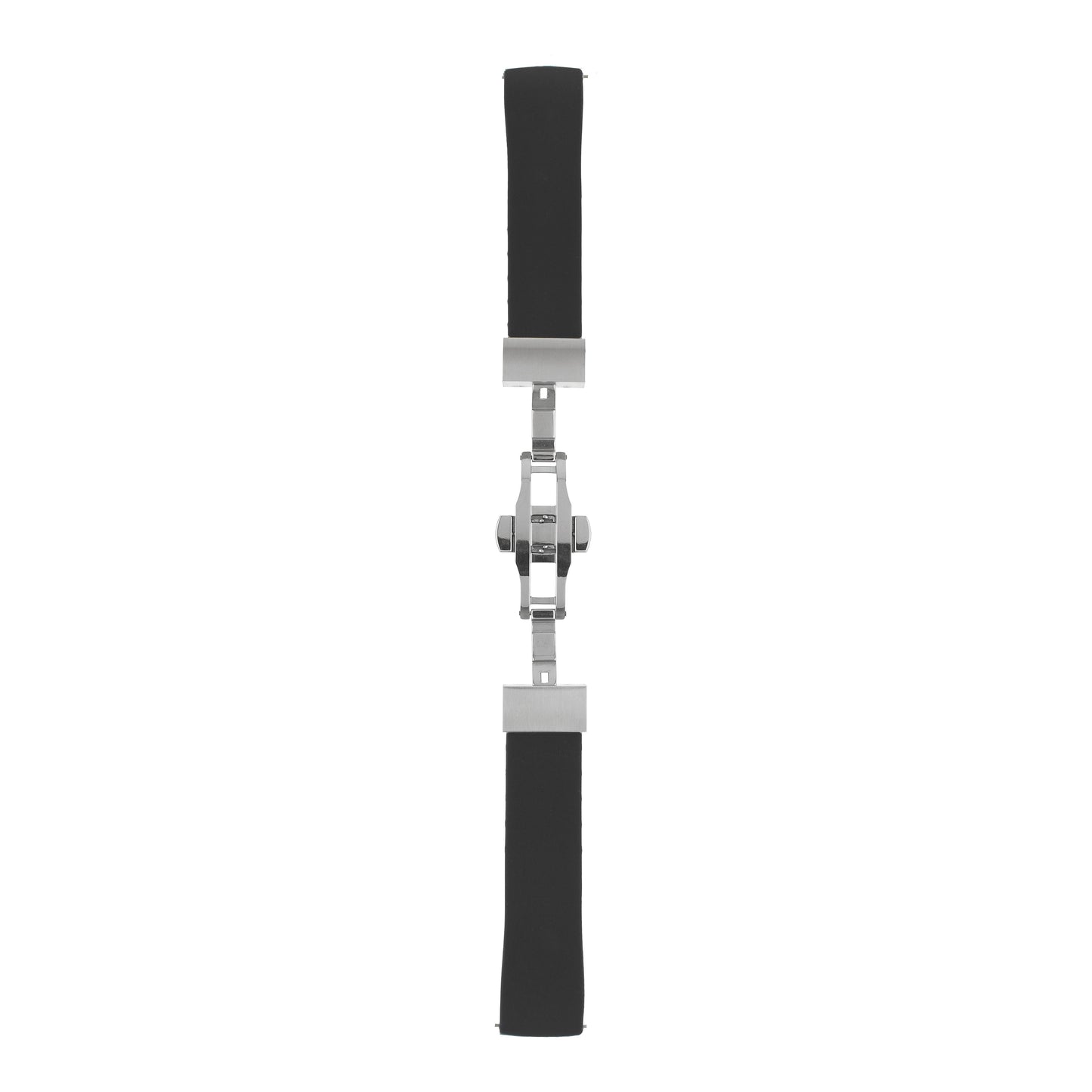Premium Silicone Centre Clasp Watch Strap