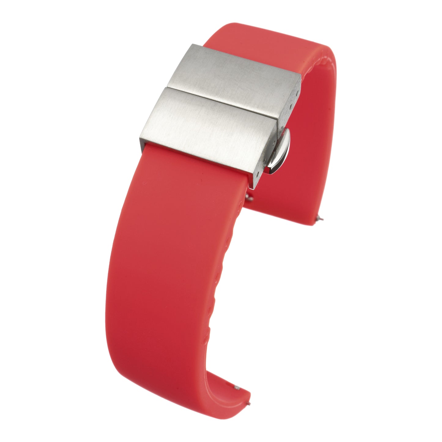 Premium Silicone Centre Clasp Watch Strap