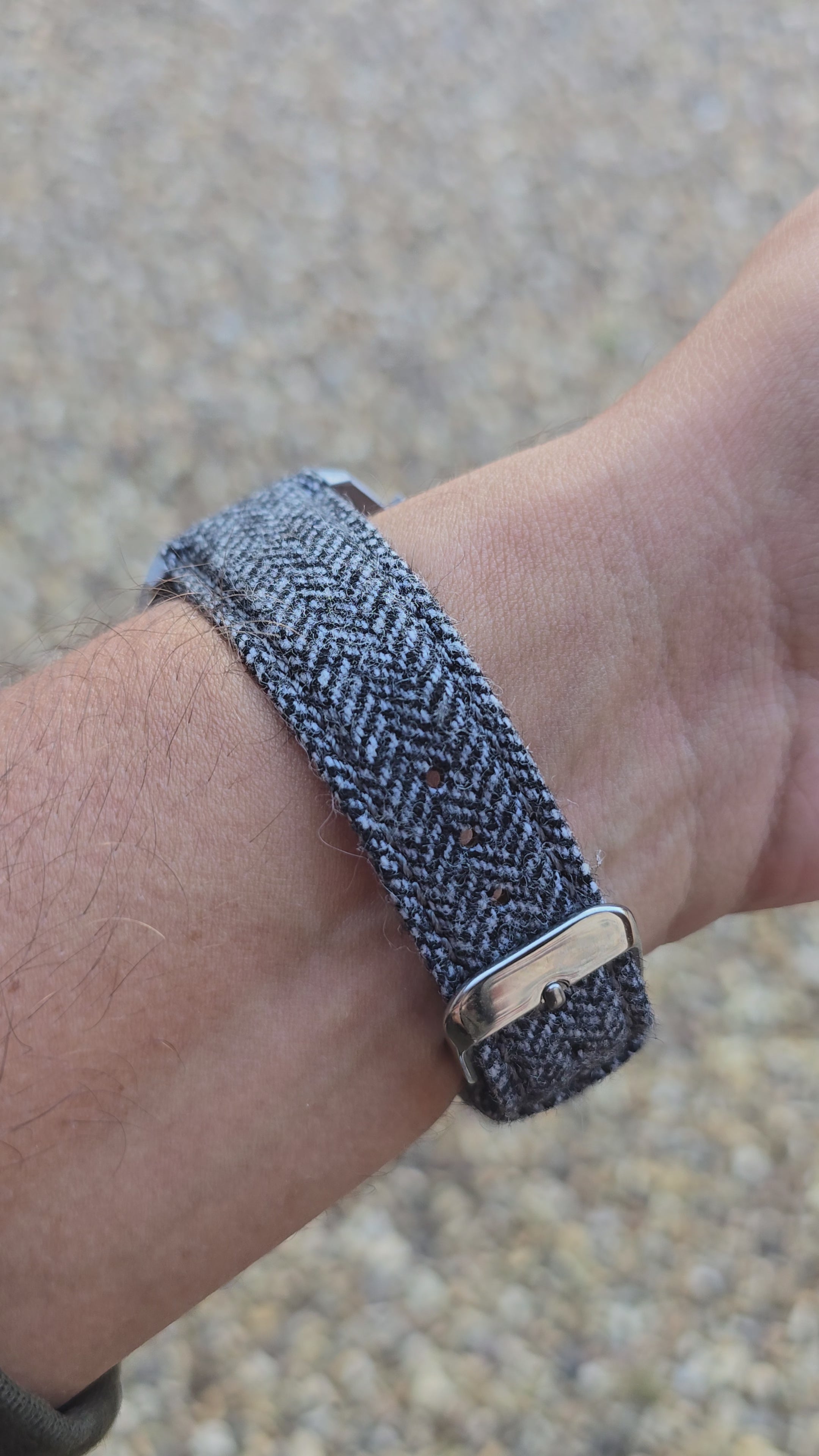 MoonSwatch Moon Tweed Strap – Grey – MGB WATCHES