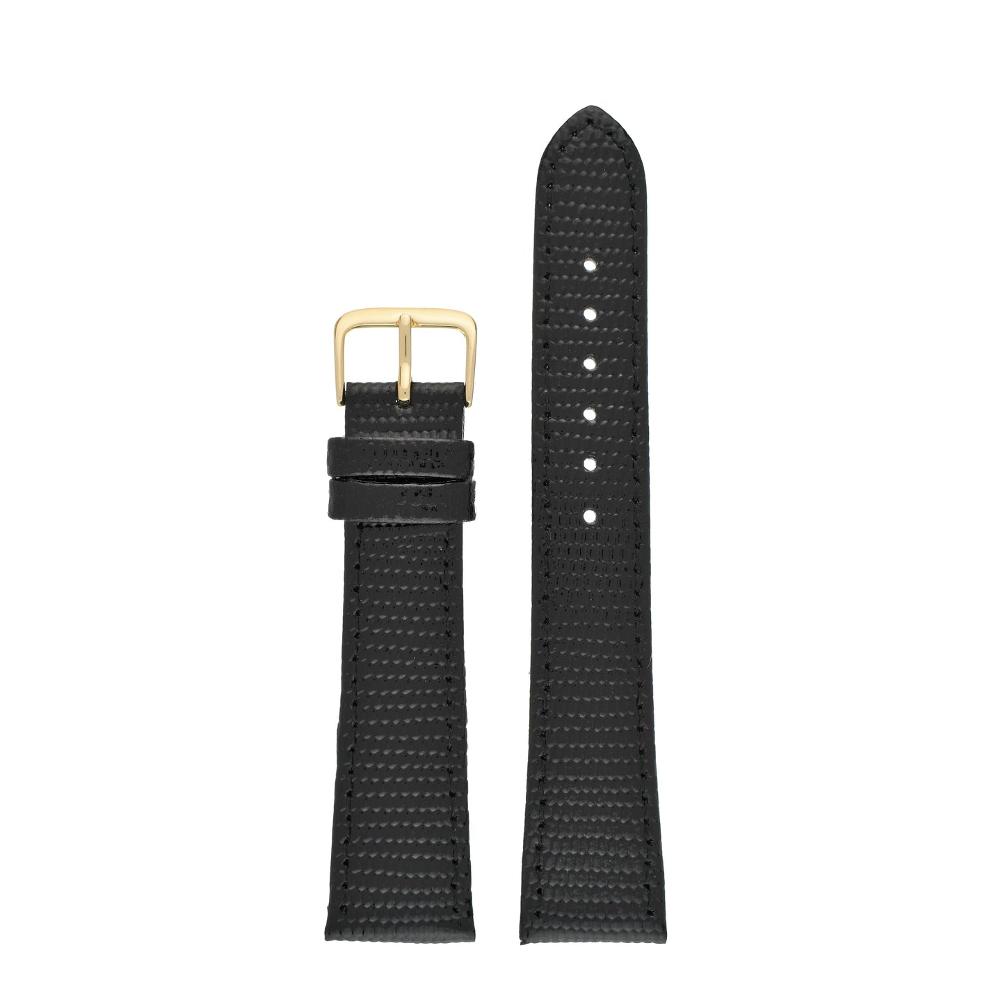 Lizard Grain Leather Watch Strap