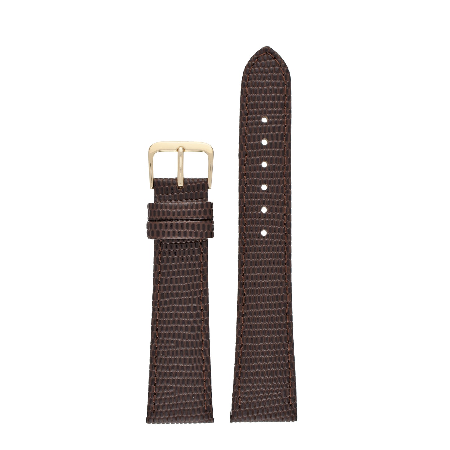 Lizard Grain Leather Watch Strap