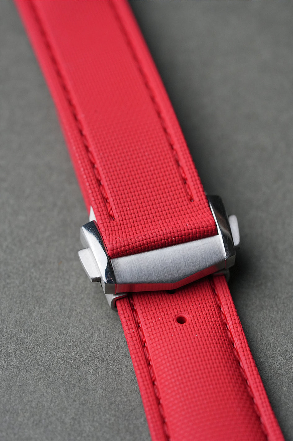 Sailcloth Effect FKM Rubber Strap with Deployant Clasp 20mm-22mm