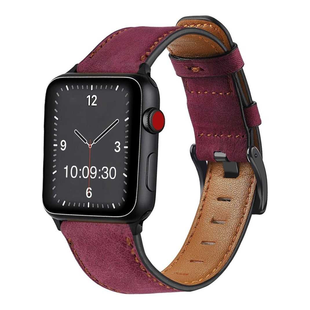 Retro Leather Watch Strap