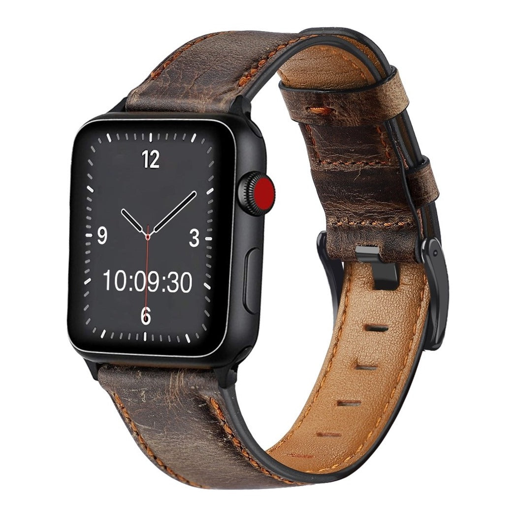 Retro Leather Watch Strap