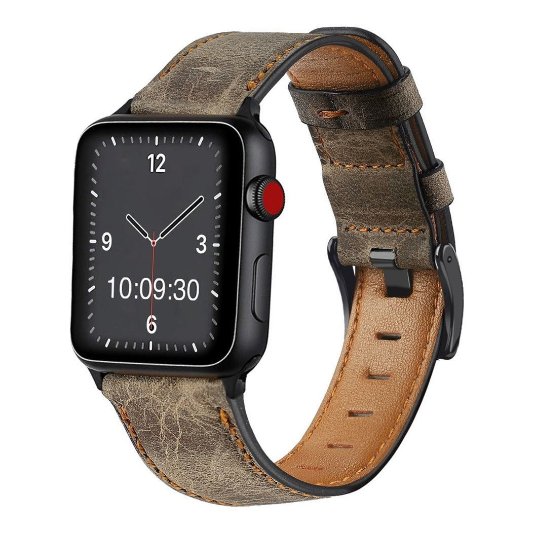 Retro Leather Watch Strap
