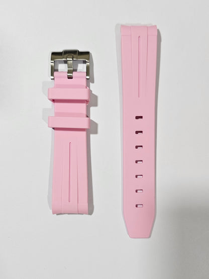 Omega X Swatch MoonSwatch Strap: Curved Silicone - Pink