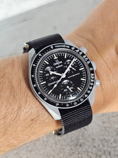 Omega X Swatch MoonSwatch Strap: Nato - Black