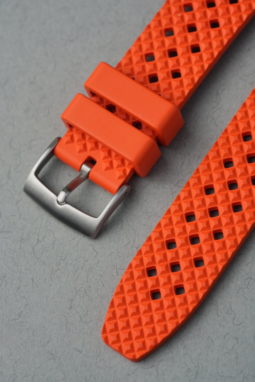 Rubber FKM Honeycomb Strap for Swatch x Omega MoonSwatch – Mission To Jupiter – Orange