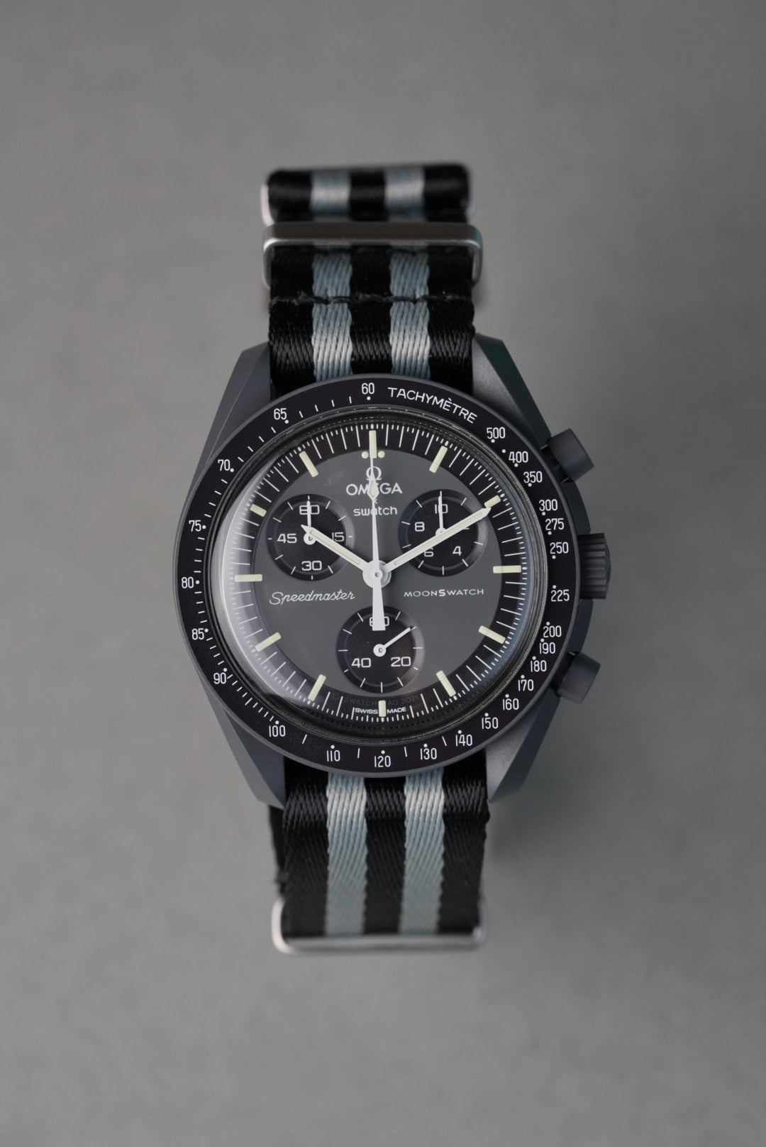 Military Fabric Strap for Omega x Swatch MoonSwatch – Mission to Mercury – Striped