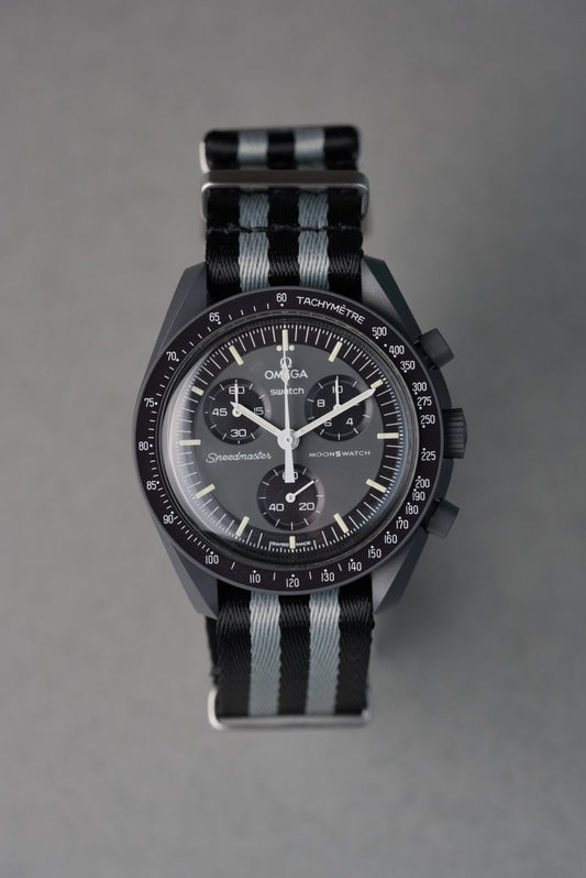 Military Fabric Strap for Omega x Swatch MoonSwatch – Mission to Mercury – Striped