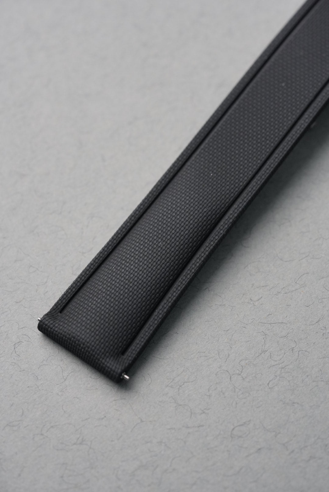 Sailcloth Effect FKM Rubber Strap with Deployant Clasp for Swatch x Omega MoonSwatch – Mission to Mercury – Black