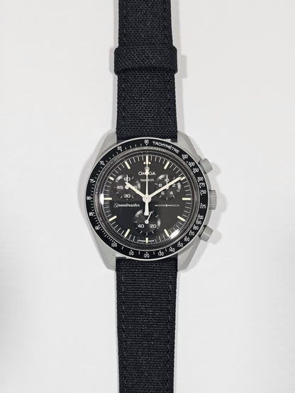 Omega X Swatch MoonSwatch Strap: Canvas - Black